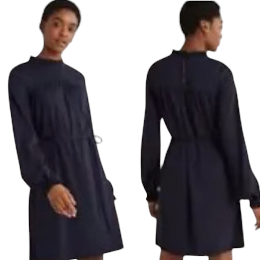 Boden | Women's Navy Blue Easy Yoke Mini Jersey Dress (US Size 10R)